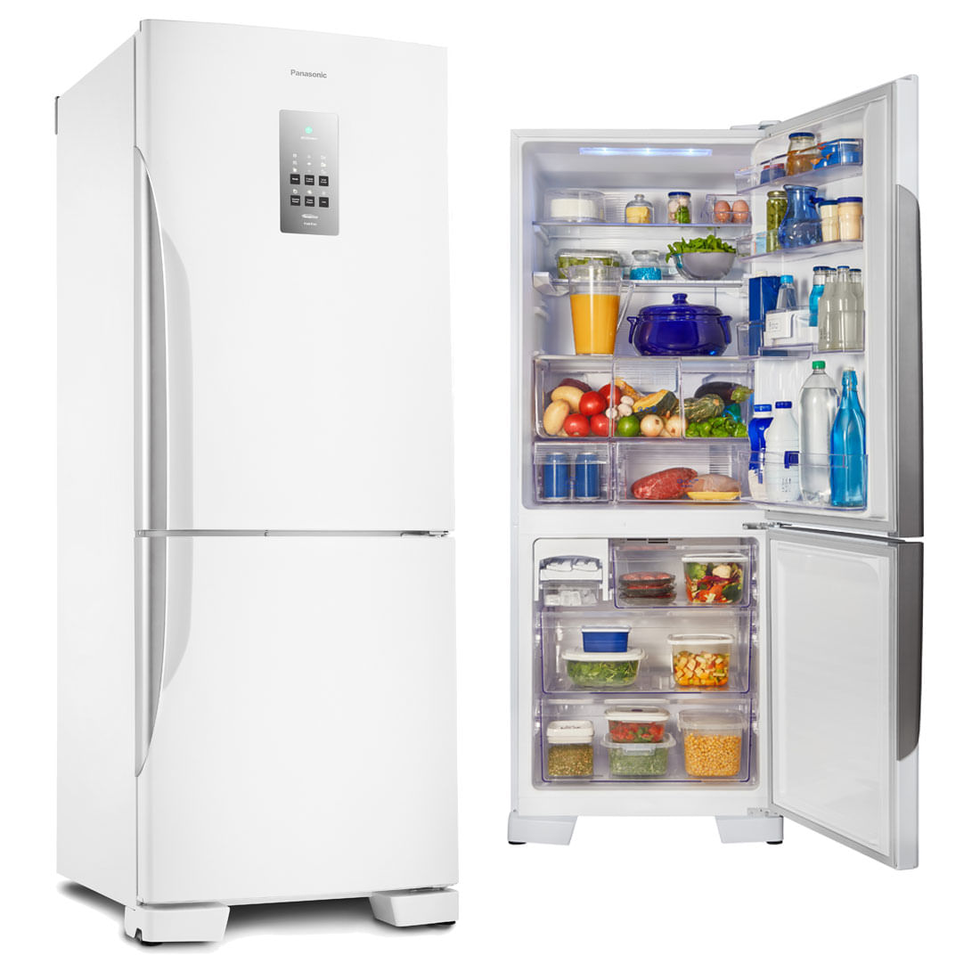 Geladeira-Panasonic-NR-BB53PV3WA-Bottom-Freezer-Frost-Free-425-Litros-Branco