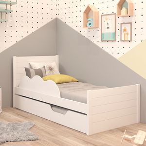 Cama solteiro Cimol Elza com cama auxiliar