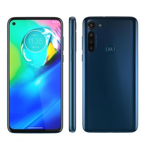Smartphone Motorola Moto G8 Power Azul Atlântico 64GB, Tela de 6.4” FHD+, Câmera Traseira Quádrupla, Android 10 e Processador Qualcomm Octa-Core
