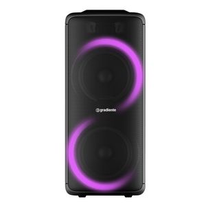 Caixa Amplificada Gradiente GCA203  Extreme Colors Drum Bass, 1000W Bluetooth, Rádio FM, USB