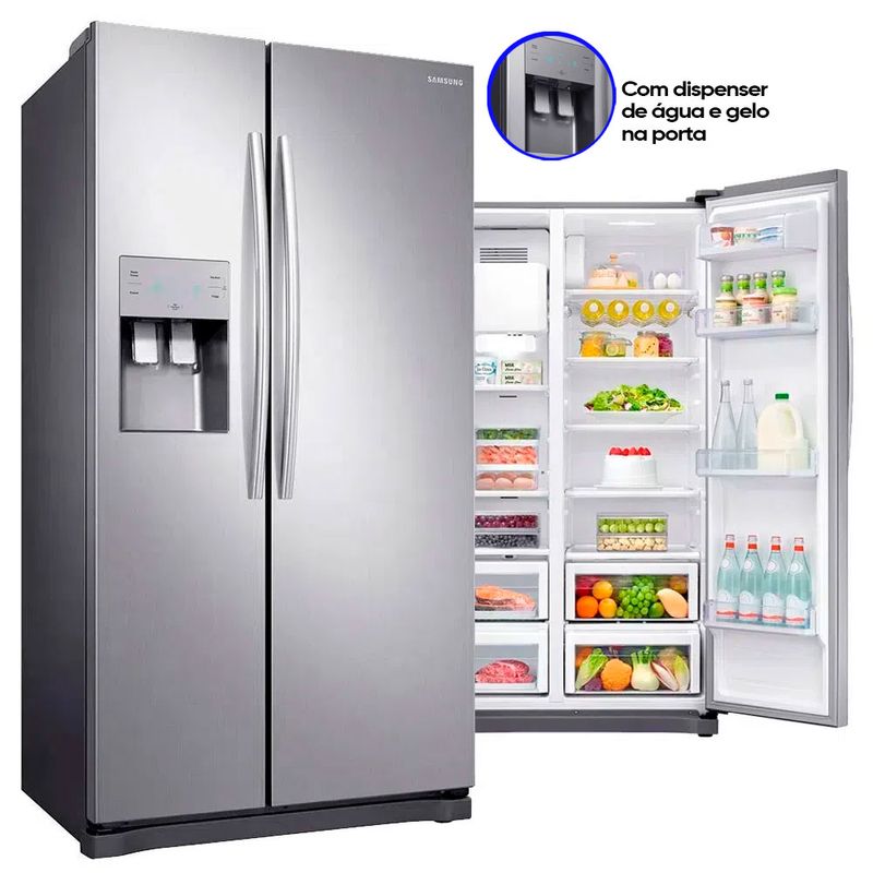 Geladeira-Samsung-Side-By-Side-RS50N3413S8-501-Litros-Frost-Free-Inox-Look