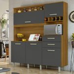 Cozinha-Nesher-Smart-05-Portas-e-02-Gavetas-com-Nicho-para-Microondas-e-Adega-freijo-com-grafite-