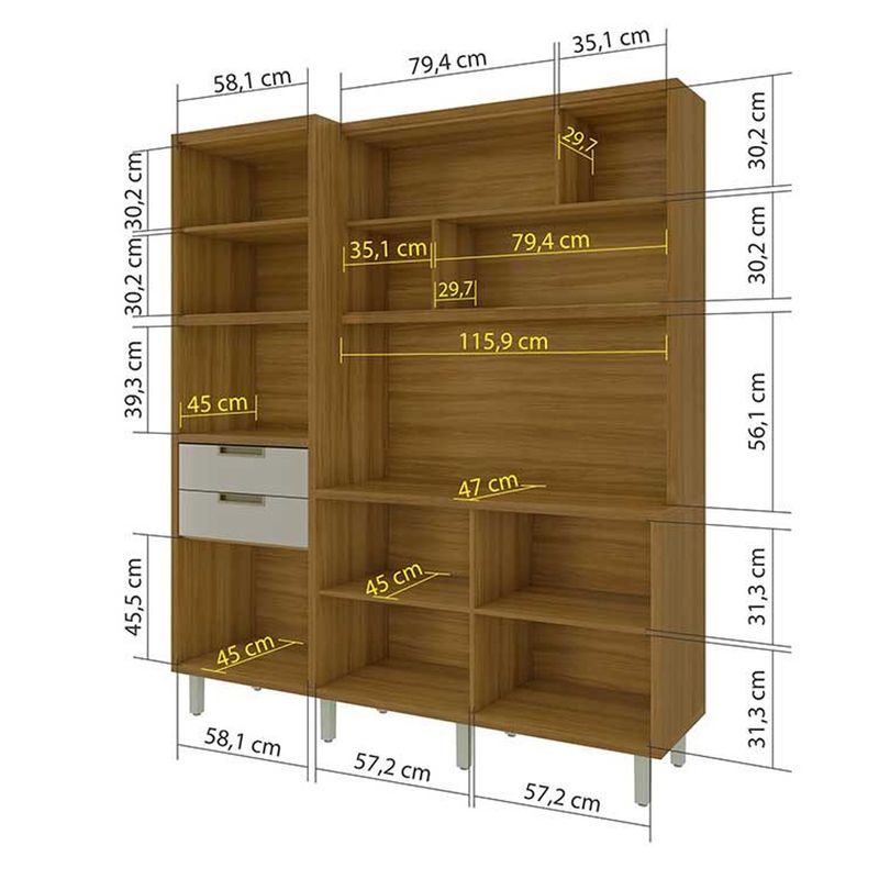 Armario-de-Cozinha-Nesher-Loft-Imperatriz-com-Nicho-para-Microondas-2-Gavetas-e-6-Portas-2