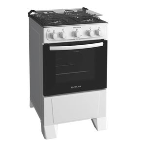 Fogão 4 bocas Atlas Mônaco Plus com Acendimento Automático e Mesa Inox