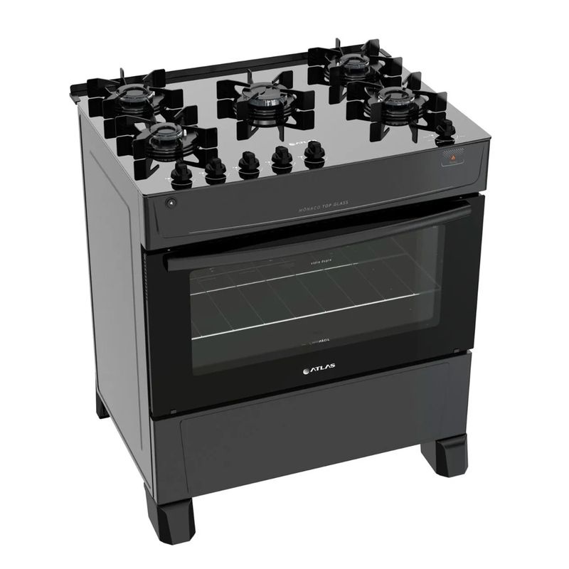 Fogao-Monaco-Atlas-Top-Glass-5-bocas-com-mesa-de-vidro