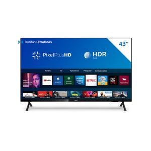 Smart TV PHILIPS 43" Full HD 43PFG6825/78, HDR Plus, Wi-Fi Integrado, USB, HDMI