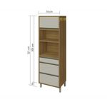 Paneleiro-Nesher-Baronesa-com-1-Porta-e-3-Gavetas-