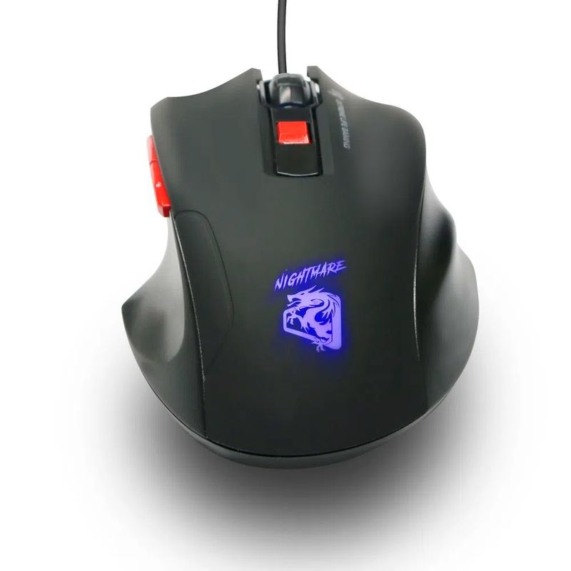 Mouse-Gamer-ELG-Nightmare-MGNM-4ms-4000-DPI-com-6-Botoes-e-Sensor-Optico