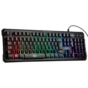 Teclado Gamer  ELG Flakes Power Battle Membrana Tripla 107 Teclas Retroiluminadas