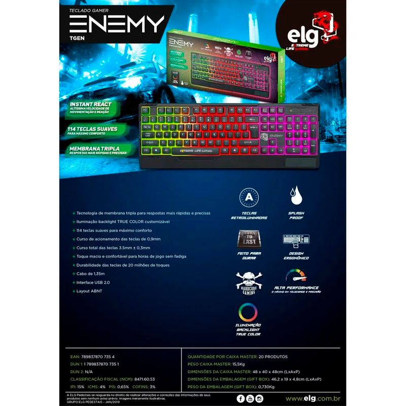 Teclado-Gamer-ELG-Enemy-Membrana-Tripla