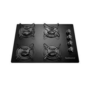 Cooktop a Gás 4 Bocas Continental KC4GP de Vidro Temperado