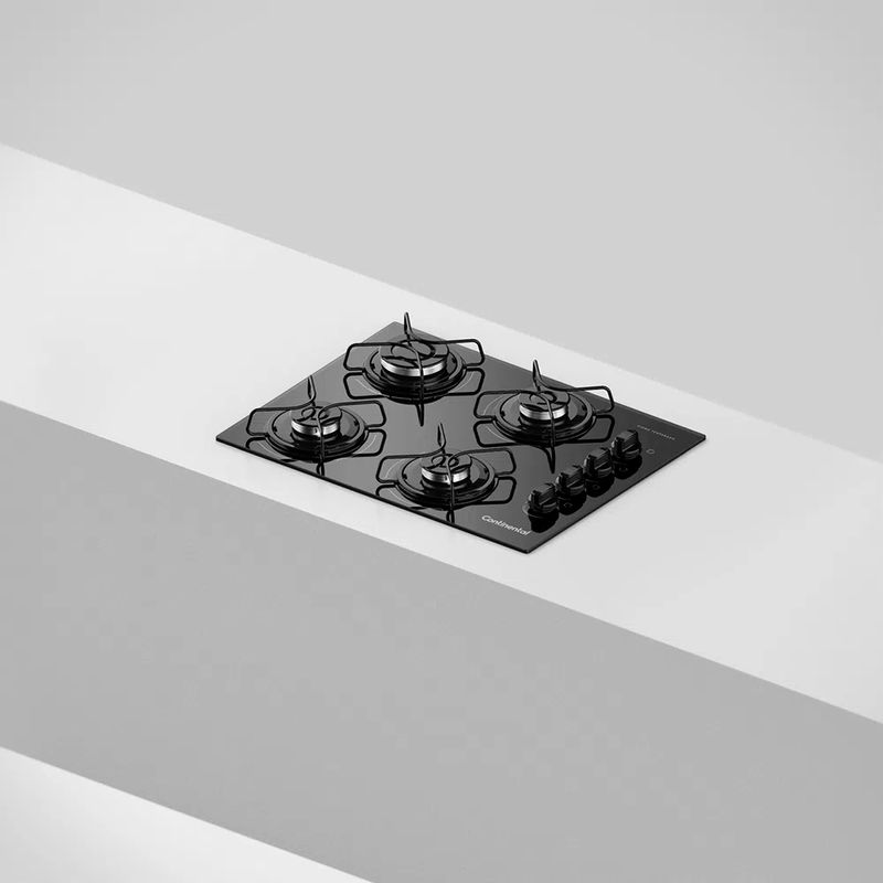 Cooktop-a-Gas-4-Bocas-Continental-KC4GP-de-Vidro-Temperado