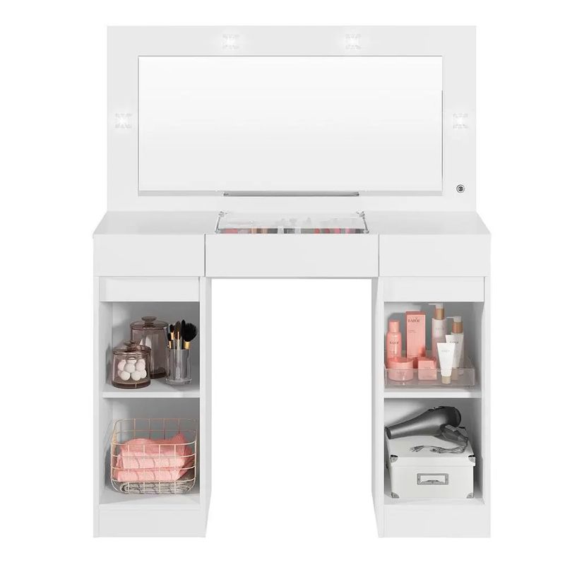 Camarim-Studio-Albatroz-com-Espelho-e-4-Luminarias-em-LED