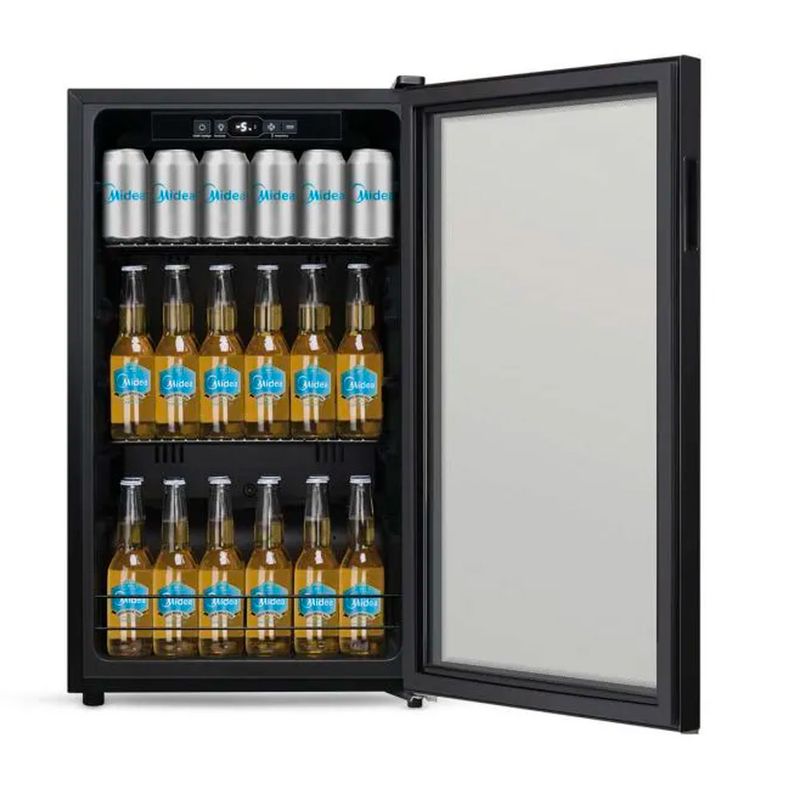 Cervejeira-Midea-BCA10P-Flex-96L-Porta-com-Vidro-Triplo-Frost-Free