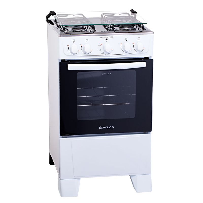 Fogao-Atlas-Coliseum-Plus-4-bocas-Limpa-Facil-com-Forno-de-50L