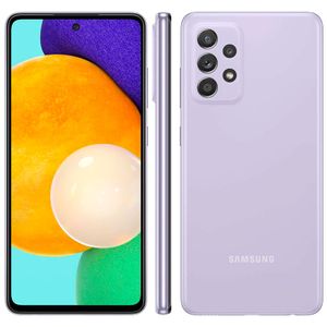 Smartphone Samsung Galaxy A52 com Tela de 6,5", 4G, 128GB e Câmera Quádrupla de 64MP + 12MP + 5MP + 5MP