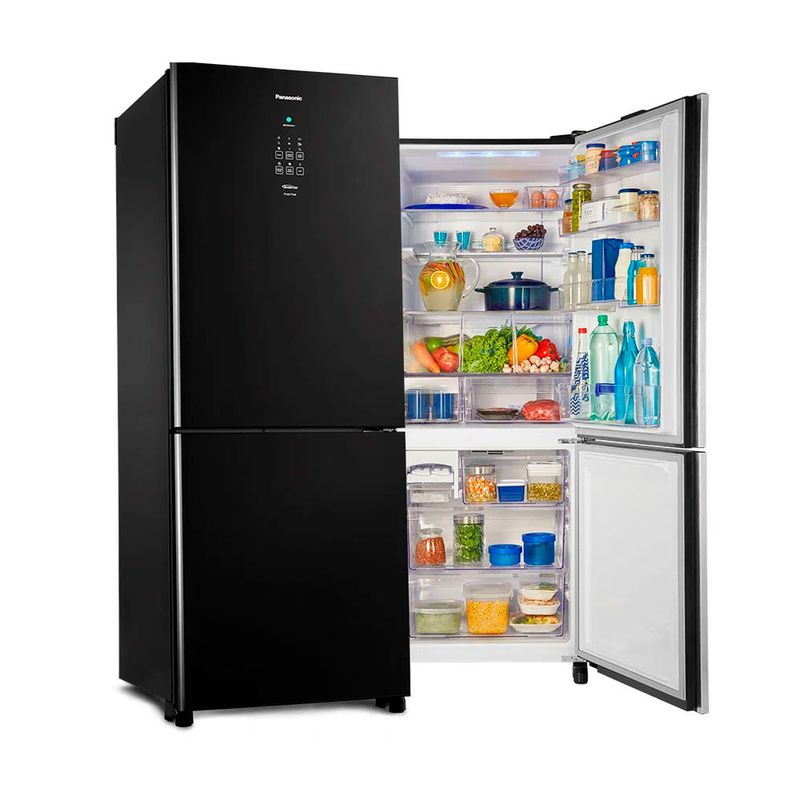 Geladeira-Panasonic-A----NR-BB53GV3B-Bottom-Freezer-Frost-Free-425-Litros-Black-Glass---110-volts