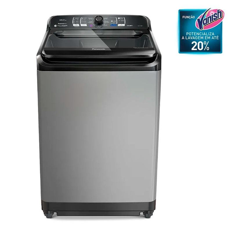 Lavadora-de-Roupas-Panasonic-NA-F120B1TA-12kg-Titanio-com-09-Programas-de-Lavagem