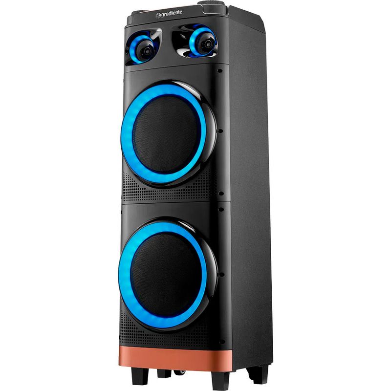 Caixa-de-Som-Amplificada-Gradiente-GCA112-Strong-Beat-Cobre-1500W-com-Bluetooth-Radio-FM-Entrada-para-Microfone-e-Guitarra