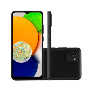 Galaxy A03 Tela Infinita 6.5" 64GB 4GB RAM Bateria 5000mAh