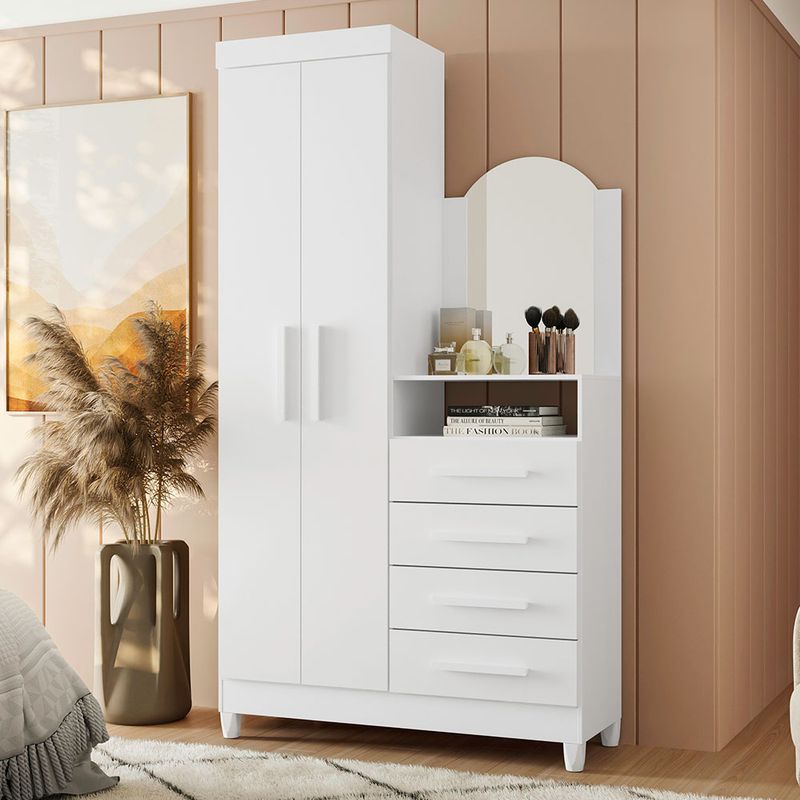 Comoda-Capri-Albatroz-com-04-Gavetas-02-Portas-e-Espelho-multiflex