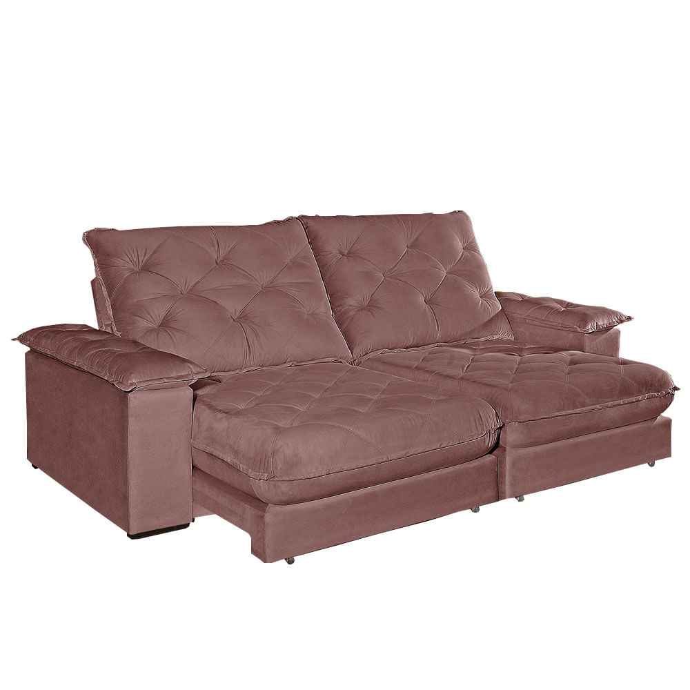 Sofá Braga Bom Pastor de 2,50m Retrátil e Reclinável