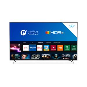 Smart TV LED Philips 58" 4K UHD 58PUG7625/78 com HDR10+, Dolby Vision, Dolby Atmos, Wi-Fi, Bluetooth