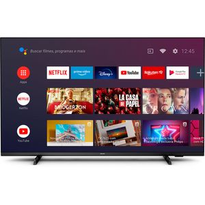 Smart TV Philips Android 50" 4k 50pug7406/78, Google Assistente, Comando de Voz, Dolby Vision-atmos, Bluetooth