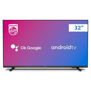 Smart TV LED 32" HD Philips Android 32PHG6917 com Google Assistante Wifi 5G som Dolby Atmos