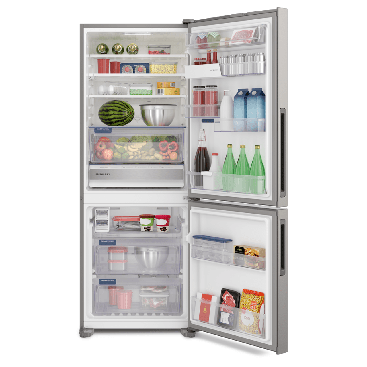 Geladeira Electrolux Inverse Inverter com Fresh&Flex 488L cor Inox IB55S