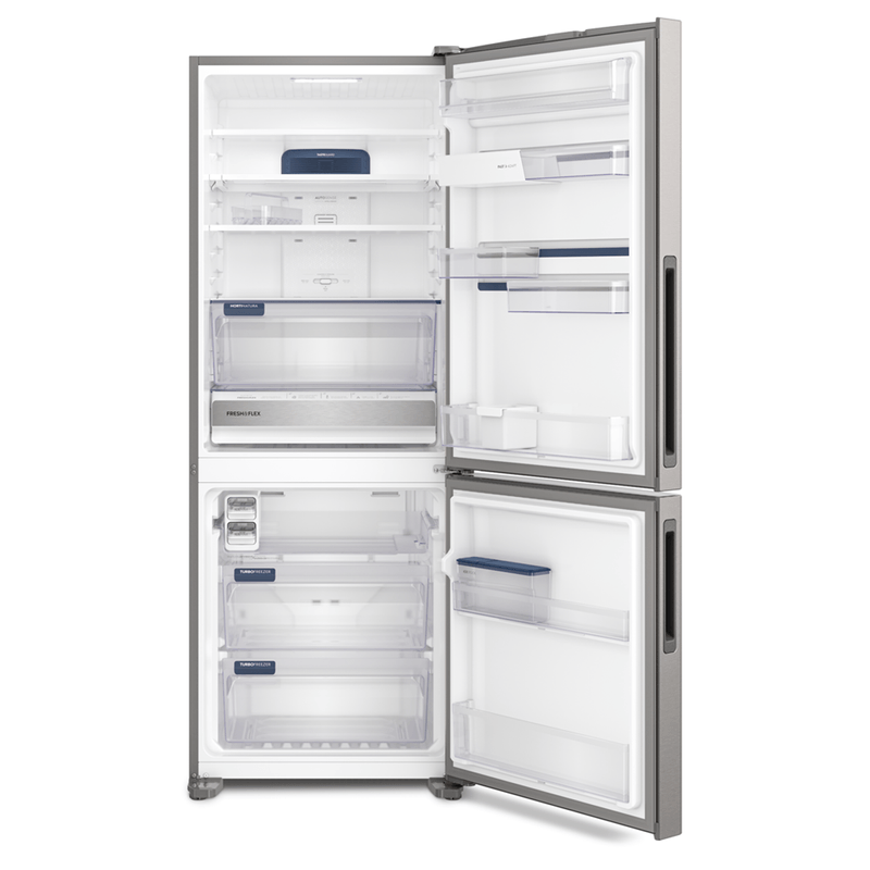 Geladeira-Electrolux-Inverse-Inverter-com-Fresh-Flex-488L-cor-Inox-IB55S-aberta-vazia