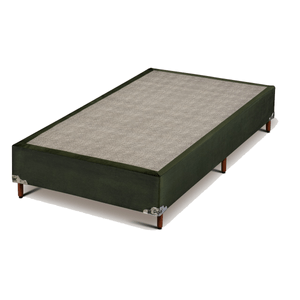 Base Box de Casal 100% Poliéster Polar Stella 138x188x38cm Verde