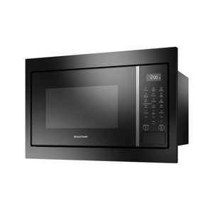 Micro-ondas Brastemp de Embutir 32 Litros Preto com 18 Receitas Pré-Programadas e Design Sofisticado - BM146AE- 127V e 220V