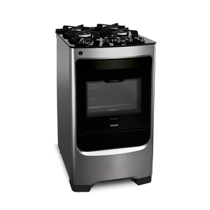 Fogão Consul 4 Bocas Inox com Trempe de Ferro Fundido com Mesa de Vidro CFO4VAR Bivolt
