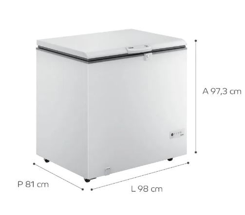 Freezer Horizontal Consul 309L 1 porta - Branco