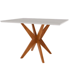 Mesa de Jantar Nesher Donna 120x90cm Eucalipto/Off White