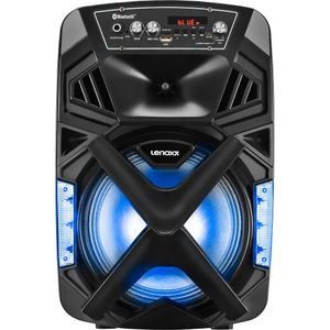 Caixa Amplificada 150W Woofer 8" BTH FM Bateria Lenoxx CA101