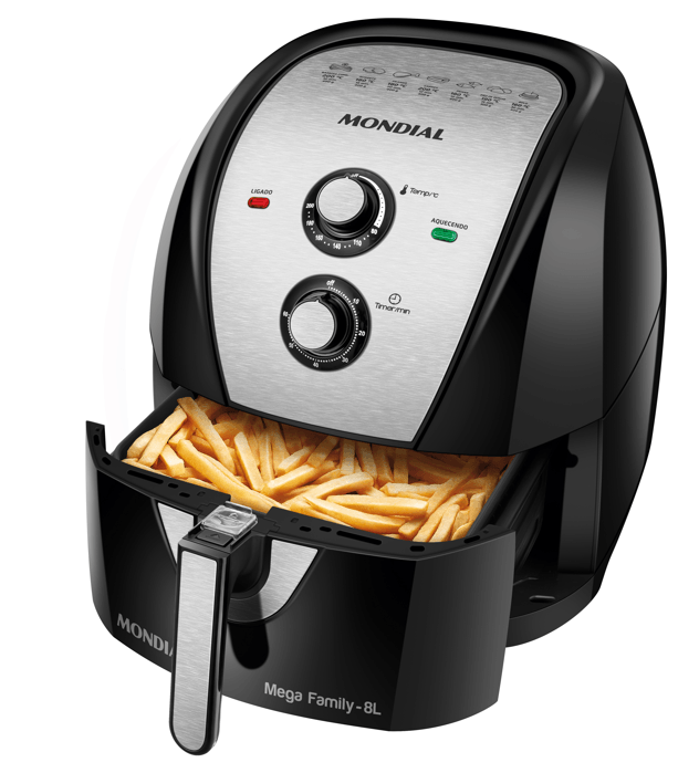 Fritadeira Air Fryer BFR30 3 Litros 1000w - Britânia - Fritadeira Air Fryer  BFR30 3 Litros 1000w - Britânia - Britânia