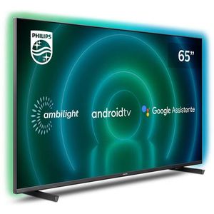 Smart TV Gamer Philips 65" Ambilight 4K com Google Assistente 65PUG7906/78, VRR, ALLM e Baixo Input Lag