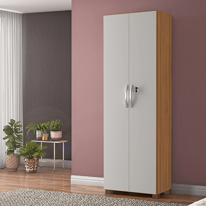 Armario-Multiuso-2-portas-com-chave-NT4020-Notavel-Moveis---FreijoOff-White