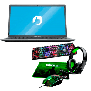 Notebook Positivo Q464C Motion Intel Atom Quad-Core e Combo Gamer