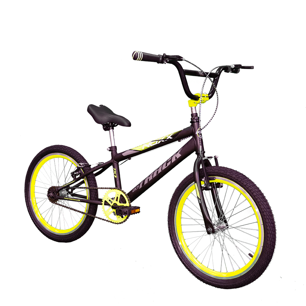 Bicicleta Track Bikes Aro 20 NOXX - Preto com Amarelo Neon
