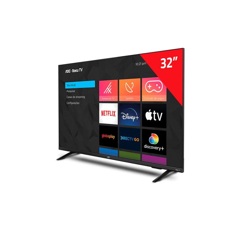 Smart-TV-AOC-32-LED-HD-32S513578-ROKU-HDMI-USB-Conexao-Wi-Fi