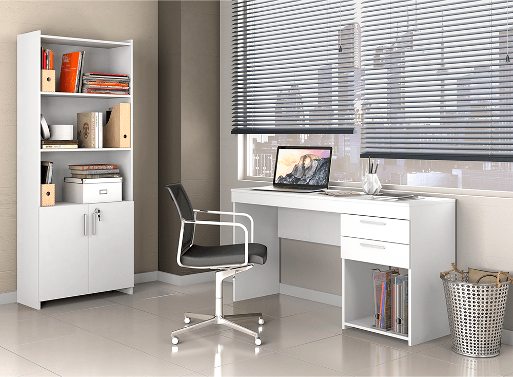 Multiuso-para-Escritorio-Notavel-2-portas-com-chave---Branco