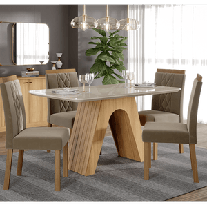 Conjunto mesa de jantar Cimol Adele 4 Cadeiras