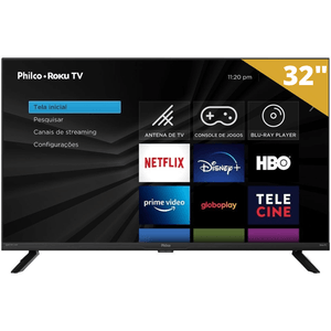 TV Philco Fast Smart 32 HD compatível Alexa Siri Google Assistente PTV32G70RCH