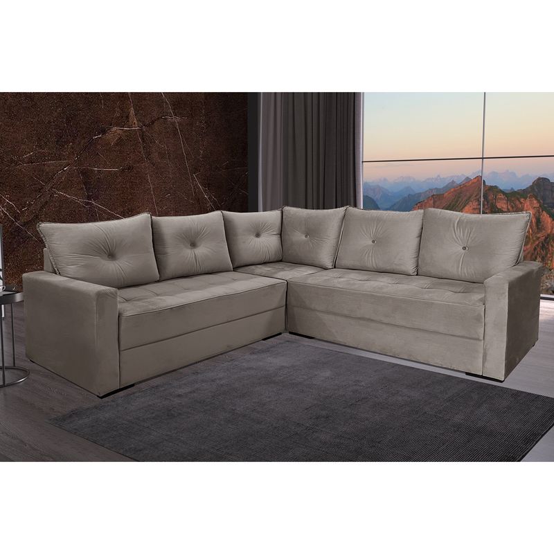 sofa-de-canto-marrom-com-almofadas