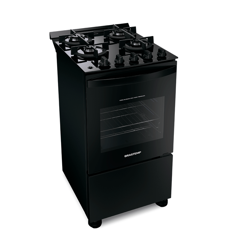 Fogao-Brastemp-4-Bocas-Preto-Mesa-de-Vidro