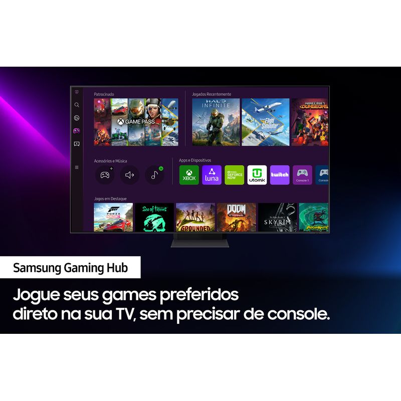 Smart TV Samsung 55 com Gaming Hub, QLED 8K 55QN700B, Processador Quantum  Neural 8K Lite, FreeSync VRR?