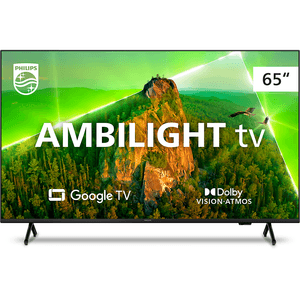 Google TV Philips 65" 4K, Comando de voz, Dolby Vision Atmos 65PUG7908